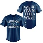 Mariners 2025 AL West Division Champions We Own The West Jersey