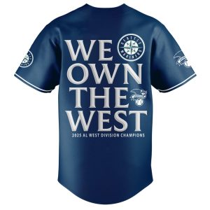 Mariners 2025 AL West Division Champions We Own The West Jersey
