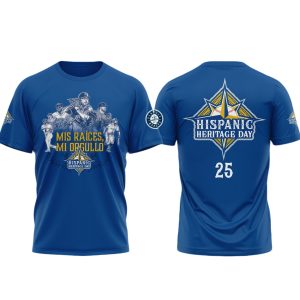 Mariners Hispanic Heritage Day 2025 T shirt
