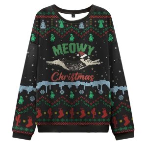 Meowy Christmas Adventure Ugly Sweater
