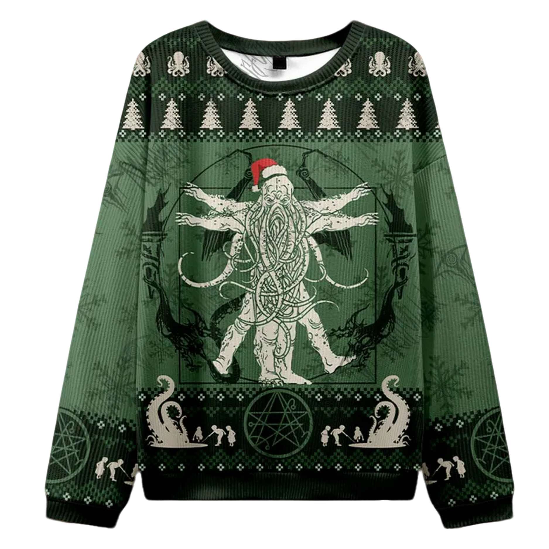Merry Cthulhumas Festive Ugly Christmas Sweater Merry Cthulhumas Festive Ugly Christmas Sweater