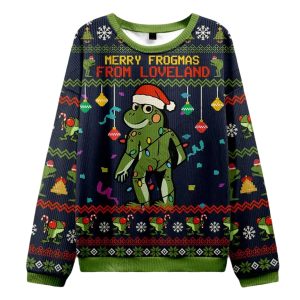 Merry Frogmas from Loveland Ugly Christmas Sweater