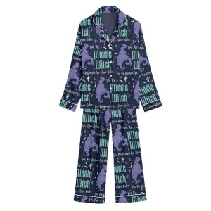 Middle Witch Sister Silky Satin Pajama Set