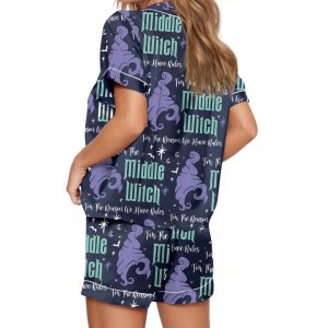 Middle Witch Sister Silky Satin Pajama Set