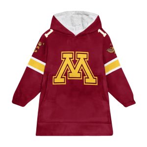 Minnesota Football Unisex Red Blanket Hoodie
