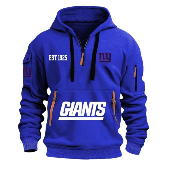NY Giants EST 1925 Quarter Zip Hoodie