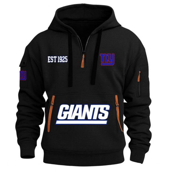 NY Giants EST 1925 Quarter Zip Hoodie