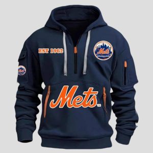 NY Mets EST 1962 Quarter Zip Hoodie