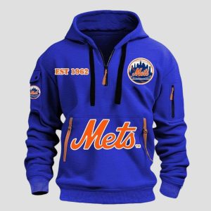 NY Mets EST 1962 Quarter Zip Hoodie
