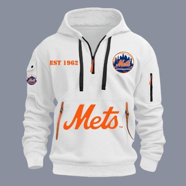 NY Mets EST 1962 Quarter Zip Hoodie