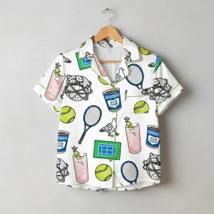 NYC Flushing Queens Tennis Silky Satin Pajama Set 2 NYC Flushing Queens Tennis Silky Satin Pajama Set