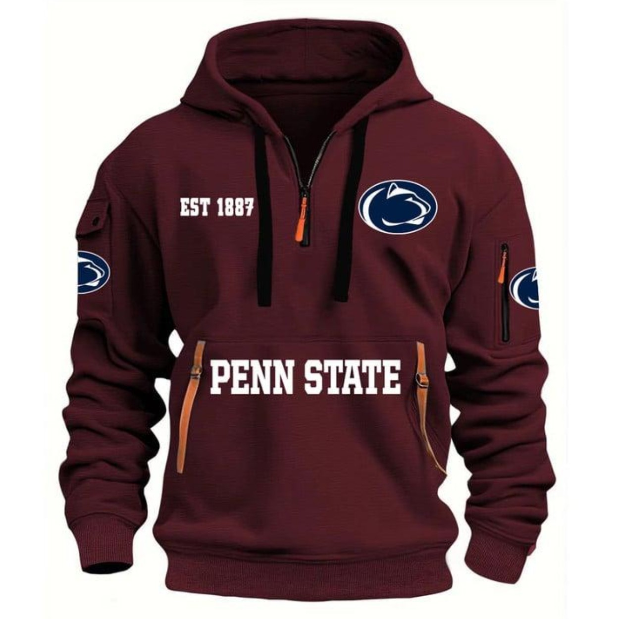 Nittany Lions EST 1887 Quarter Zip Hoodie Nittany Lions EST 1887 Quarter Zip Hoodie