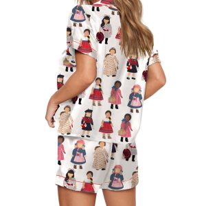 Nostalgic American Girl Doll Silky Satin Pajama Set