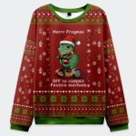 Off To Commit Frogmas Mayhem Christmas Ugly Sweater