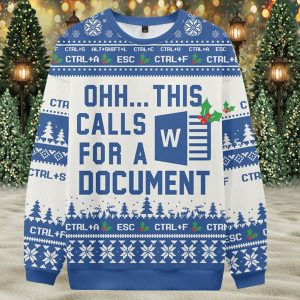 Ohh This Calls For A Document Ugly Christmas Sweater