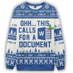 Ohh This Calls For A Document Ugly Christmas Sweater