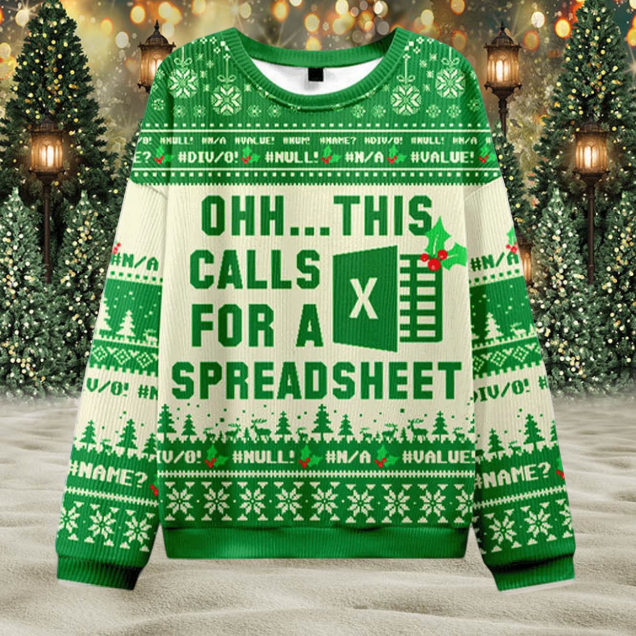 Ohh This Calls For A Spreadsheet Excel Ugly Christmas Sweater Ohh This Calls For A Spreadsheet Excel Ugly Christmas Sweater