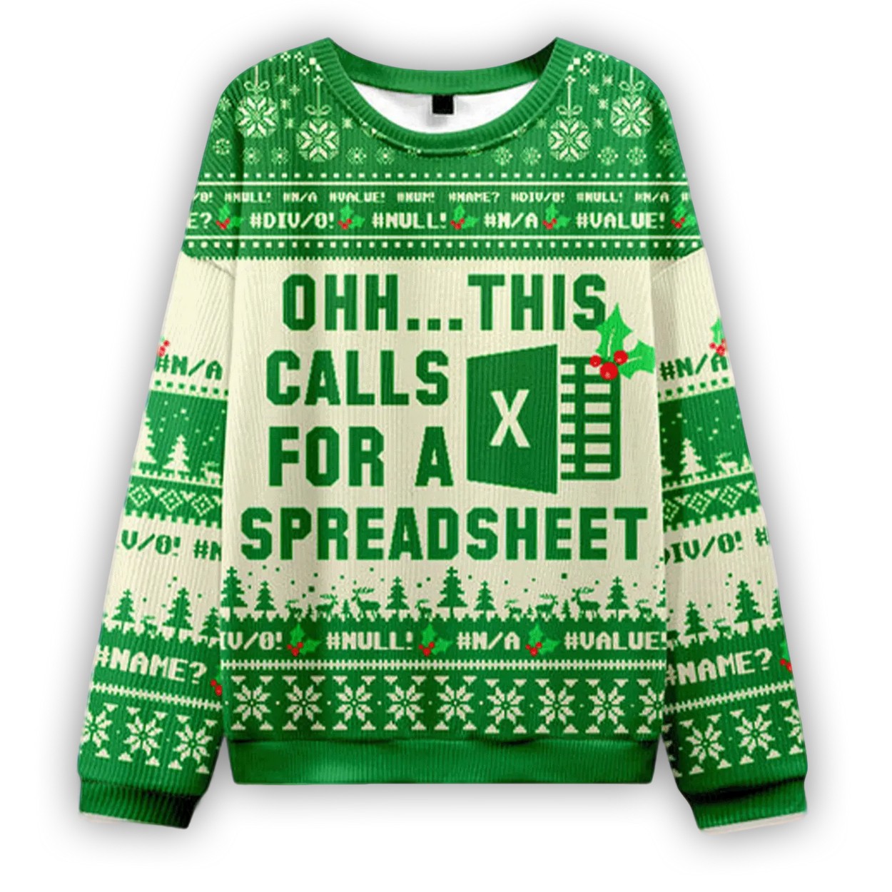 Ohh This Calls For A Spreadsheet Excel Ugly Christmas Sweater Ohh This Calls For A Spreadsheet Excel Ugly Christmas Sweater
