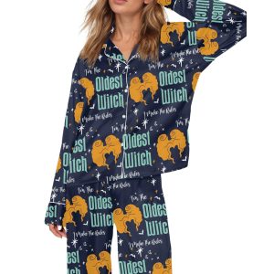 Oldest Witch Sister Silky Satin Pajama Set