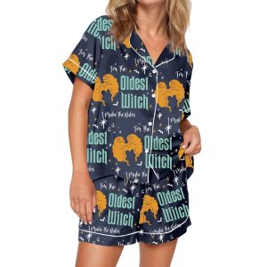 Oldest Witch Sister Silky Satin Pajama Set