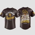 Padres October Baseball 2025 Clinched Postseason Jersey