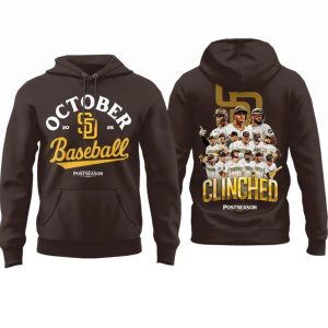 Padres October Baseball 2025 Clinched Postseason Shirt