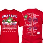 Phillies Back 2 Back 2024-2025 NL East Division Champions 2 Sided Shirt