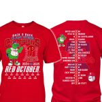 Phillies Red October 2025 B2B NL East Division Champions 2 Sided Shirt