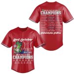 Phillies Red October B2B NL East Division Champions Baseball Jersey