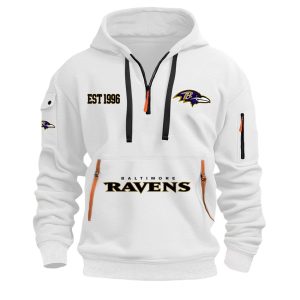 Ravens EST 1996 Quarter Zip Hoodie