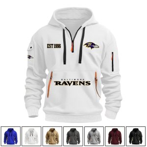 Ravens EST 1996 Quarter Zip Hoodie