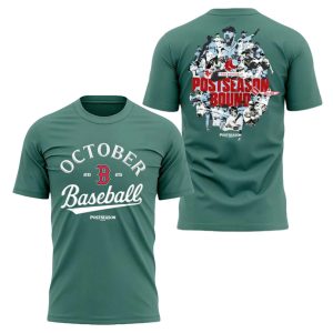 Red Sox October Baseball 2025 Postseason Bound T Shirt