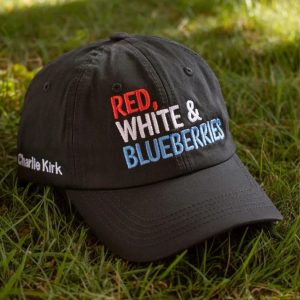 Red White And Blueberries Charlie Kirk Hat