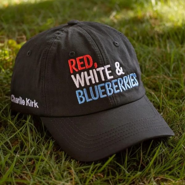Red White And Blueberries Charlie Kirk Hat