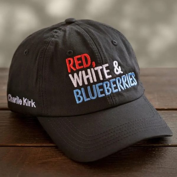 Red White And Blueberries Charlie Kirk Hat