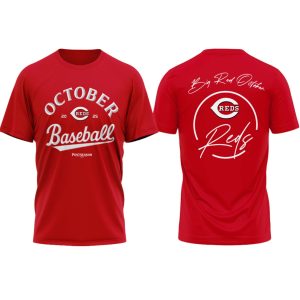 Reds October Baseball 2025 Big Red October Shirt