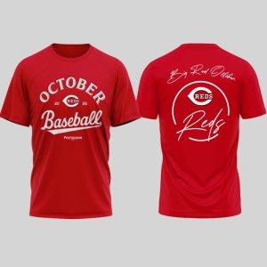 Reds October Baseball 2025 Big Red October Shirt