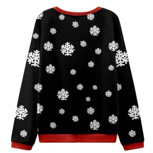 Santa Claus On The Roof Ugly Christmas Sweater 1 Santa Claus On The Roof Ugly Christmas Sweater