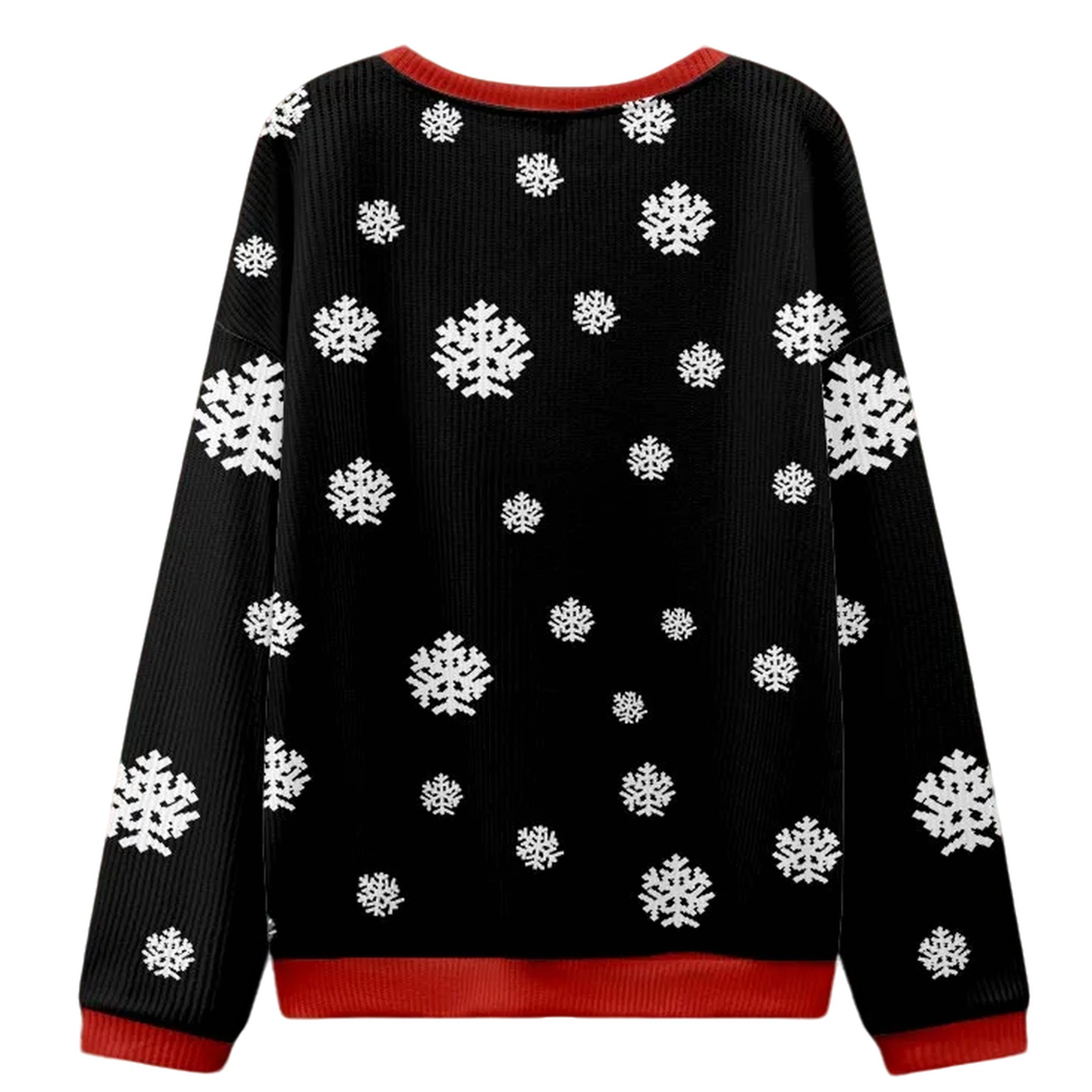 Santa Claus On The Roof Ugly Christmas Sweater Santa Claus On The Roof Ugly Christmas Sweater