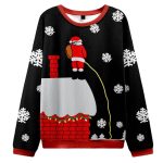 Santa Claus On The Roof Ugly Christmas Sweater