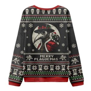 Santa No It's Mothman Ugly Christmas Sweater 1 Santa No It's Mothman Ugly Christmas Sweater