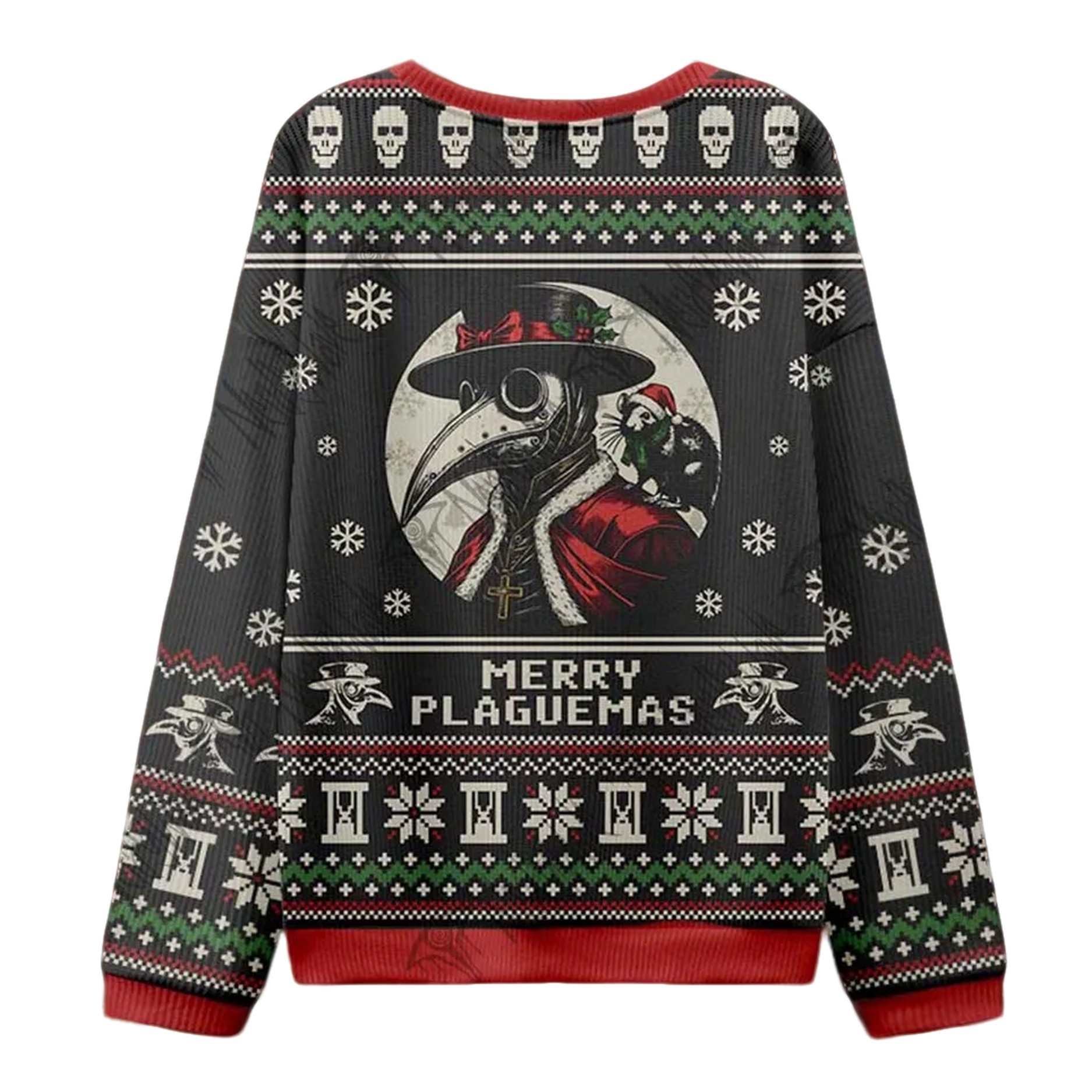 Santa No It’s Mothman Ugly Christmas Sweater Santa No It’s Mothman Ugly Christmas Sweater