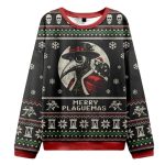 Santa No It's Mothman Ugly Christmas Sweater