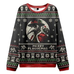 Santa No It's Mothman Ugly Christmas Sweater