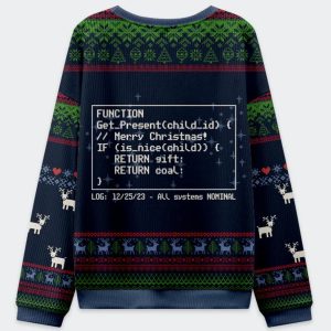 Santa's Database Never Out of Sync Christmas Ugly Sweater