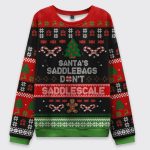 Santa's Saddlebags Don't Saddlescale Ugly Christmas Sweater
