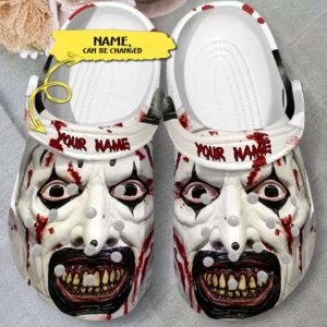 Scary Terrifier’s Face Horror Characters Custom Name Crocs
