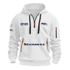 Seahawks EST 1974 Quarter Zip Hoodie