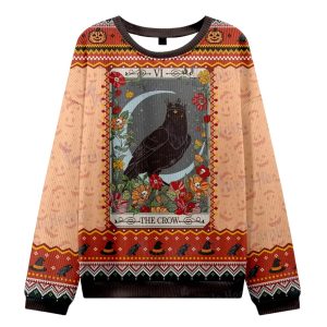 The Crow Tarot Ugly Halloween Sweater