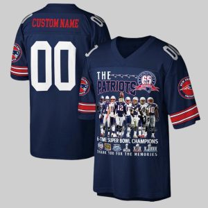 The Patriots 6 Time Super Bowl Champions Thank You For The Memories Jersey